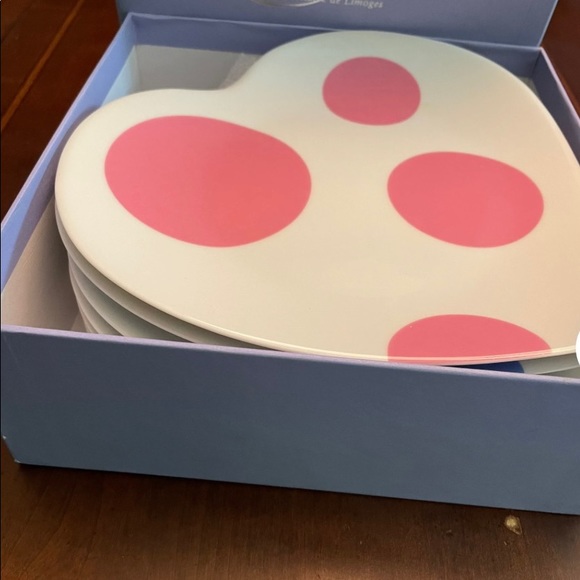 Full Set of Philippe Deshoulieres Limoges France Heart PolkaDot Porcelai… - Picture 3 of 5